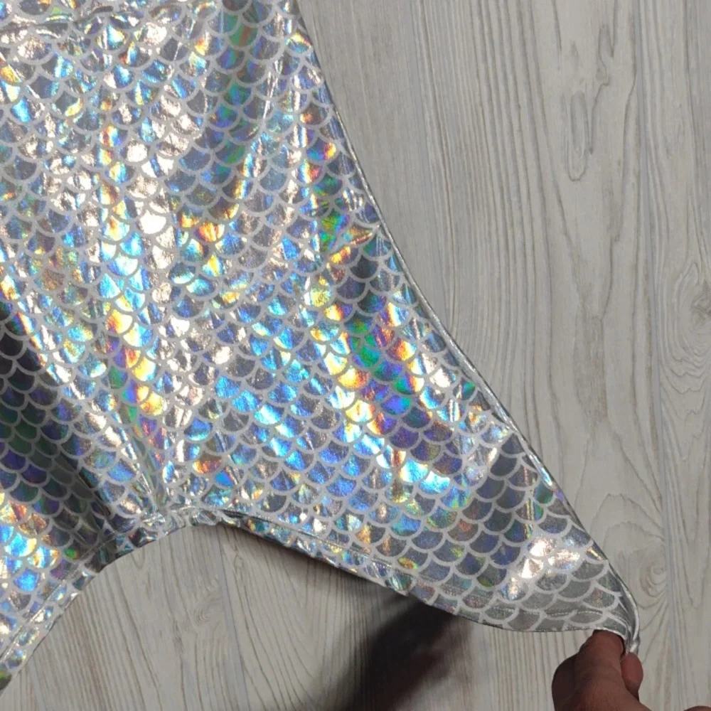 Holographic 🌈 Silver Mermaid Skirt